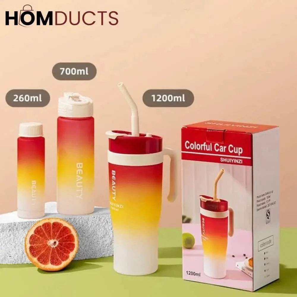 3pcs, Gradient Water Bottles Se