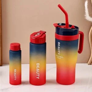 3pcs, Gradient Water Bottles Se