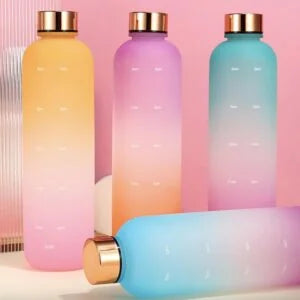 Sport Water Rainbow Frosted Non-toxic Bottle
