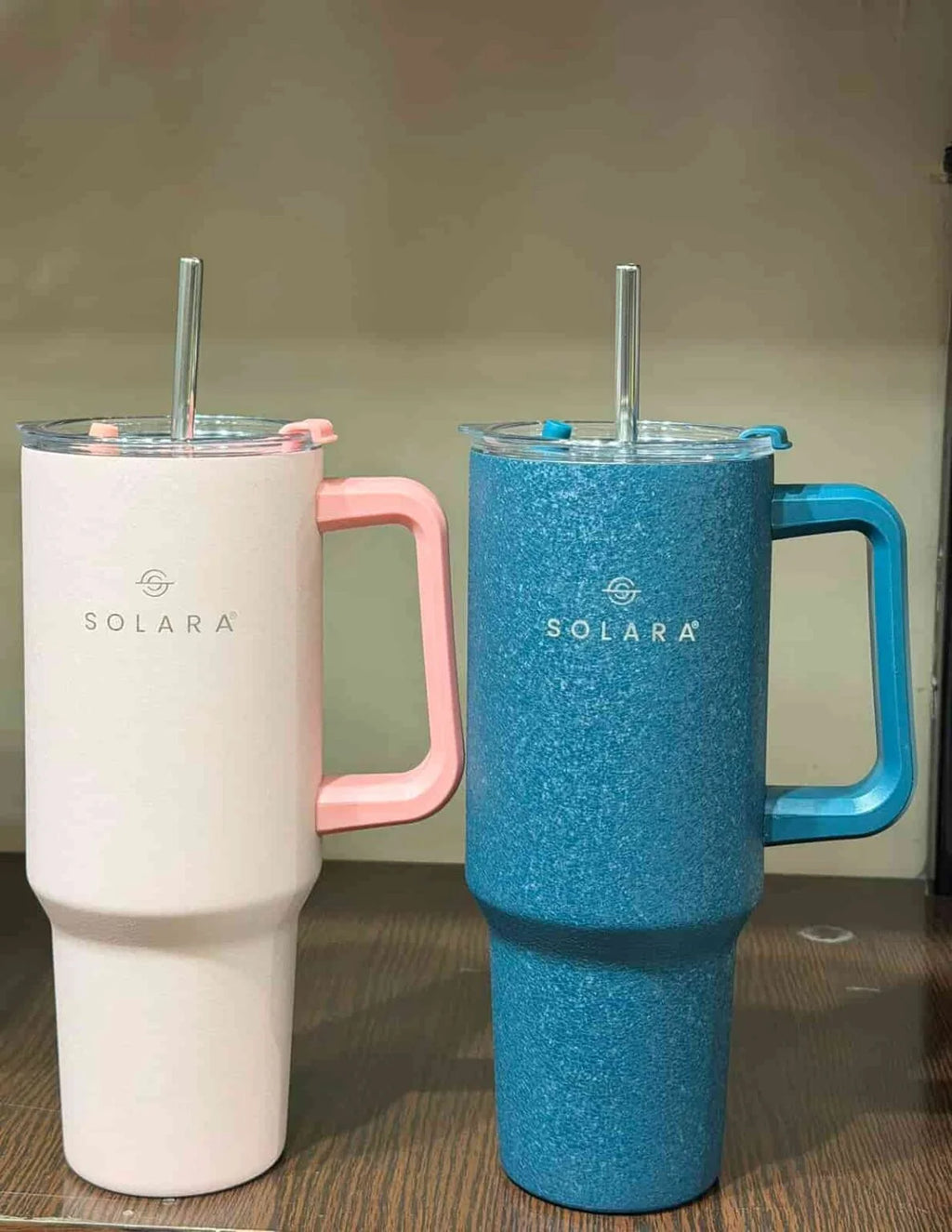 SOLARA Elixir 40oz Insulated Stainless Steel Tumbler with Handle & Lid (1200ml)