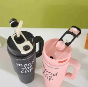 Mood Stainless Steel Tumbler with Straw