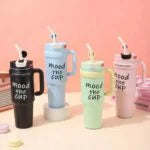 Mood Stainless Steel Tumbler with Straw